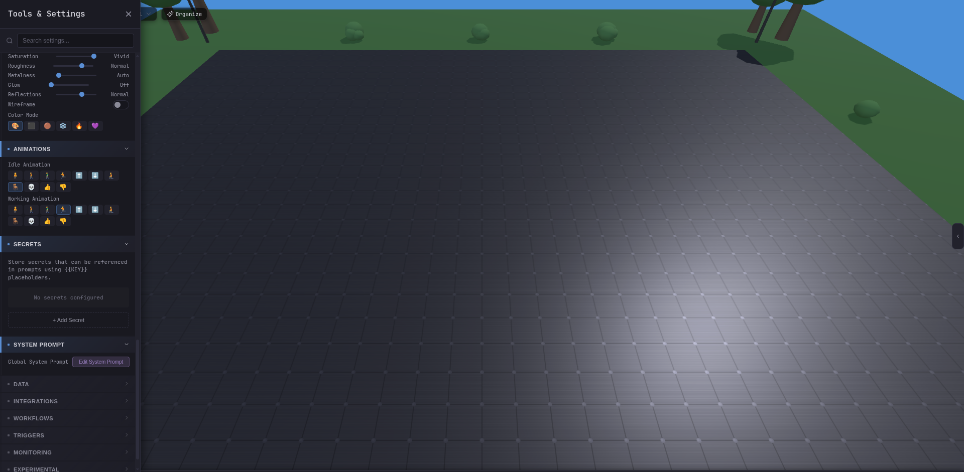 Settings — System Prompt entry